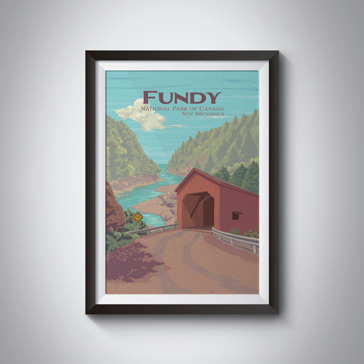 Fundy National Park Poster New Brunswick Canada Travel Poster