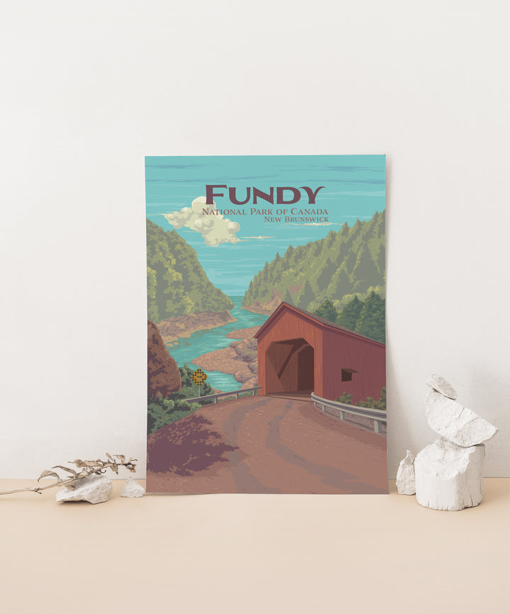 Fundy National Park Poster New Brunswick Canada Travel Poster