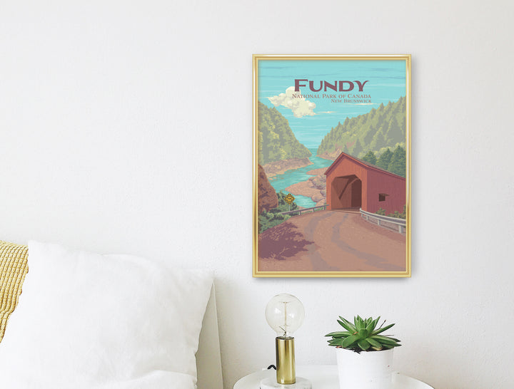 Fundy National Park Poster New Brunswick Canada Travel Poster