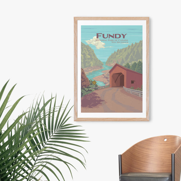Fundy National Park Poster New Brunswick Canada Travel Poster