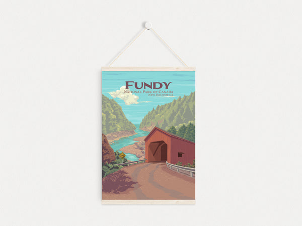 Fundy National Park Poster New Brunswick Canada Travel Poster