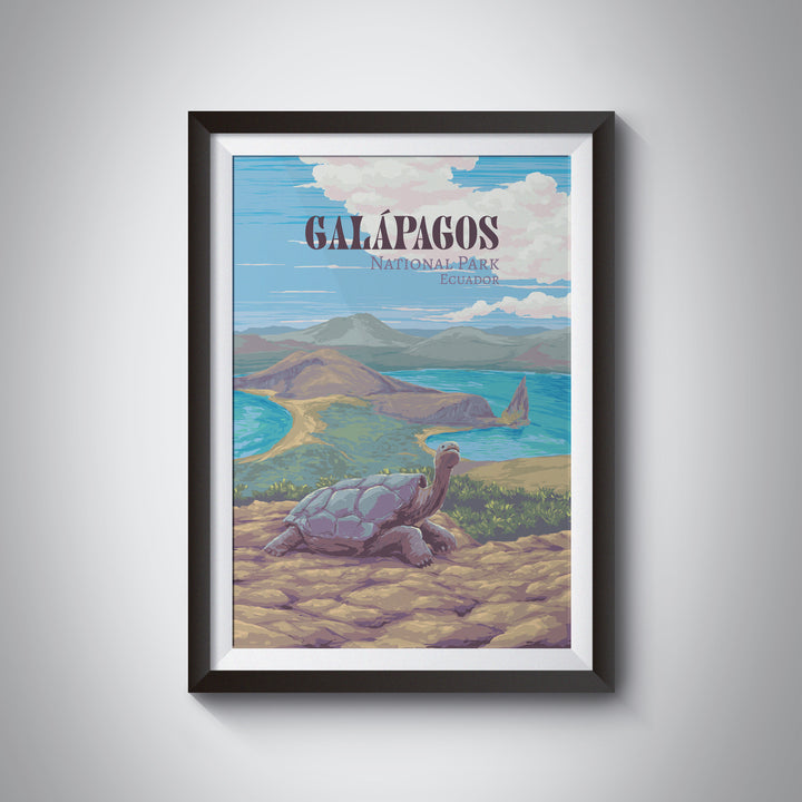 Galapagos National Park Travel Poster