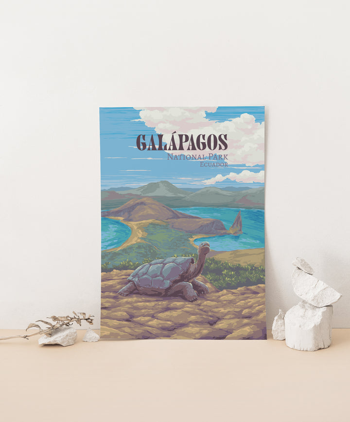 Galapagos National Park Travel Poster