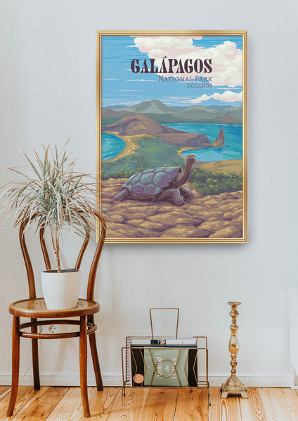 Galapagos National Park Travel Poster