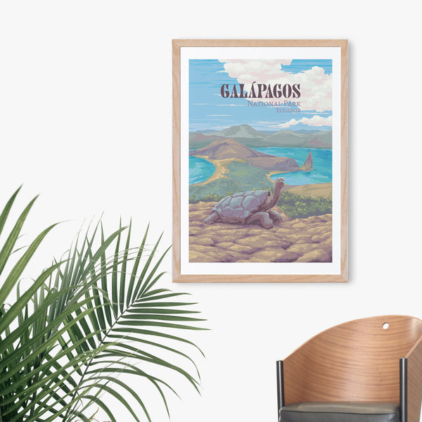 Galapagos National Park Travel Poster