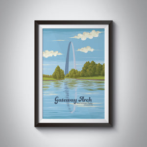 Gateway Arch National Park Travel Poster