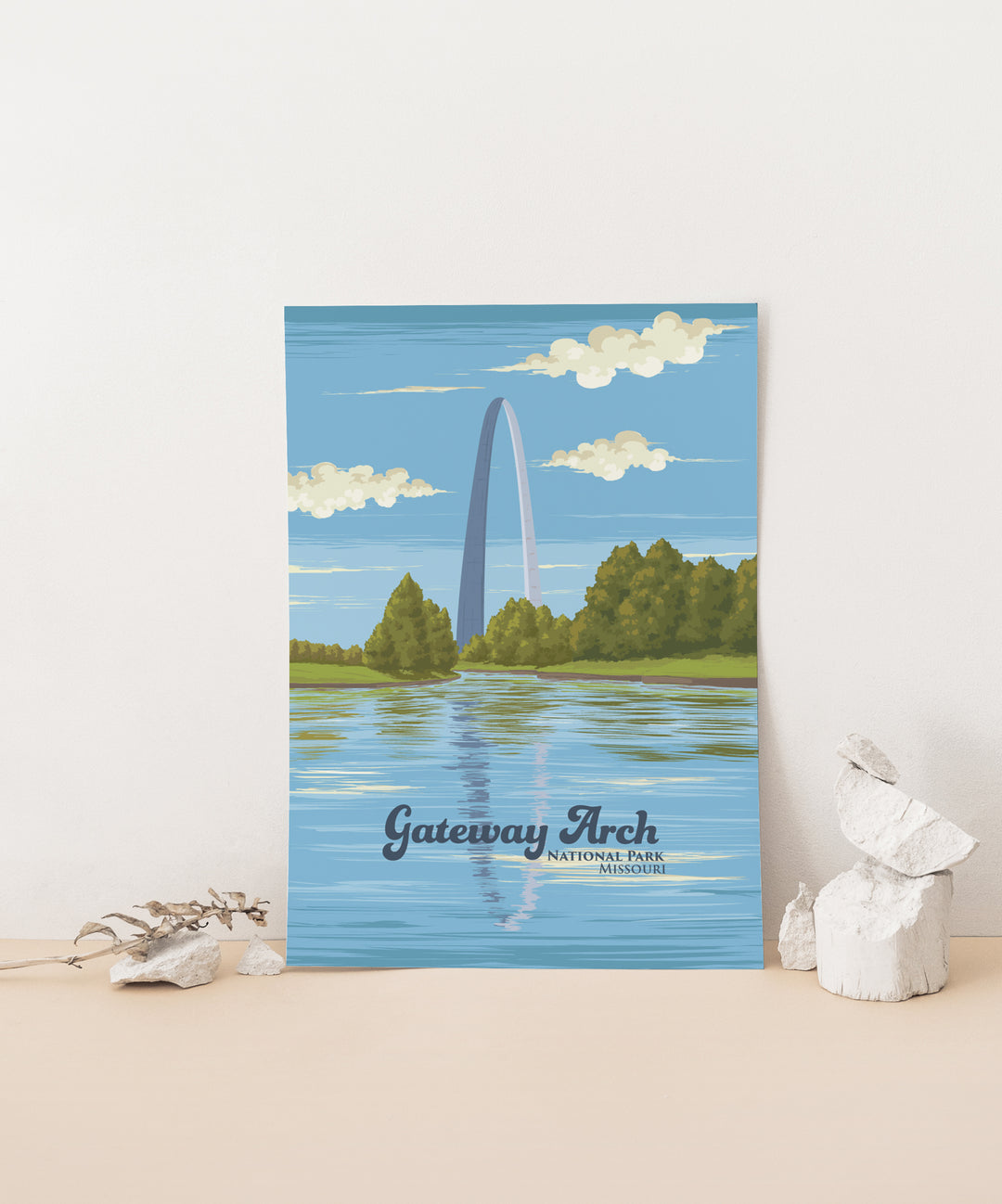 Gateway Arch National Park Travel Poster