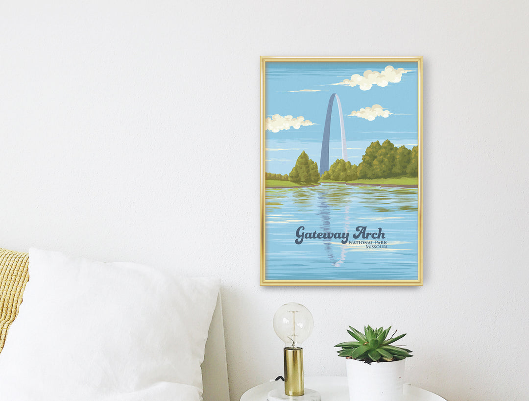 Gateway Arch National Park Travel Poster