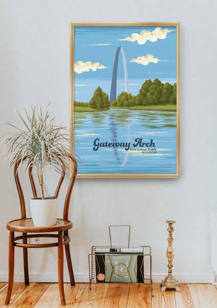 Gateway Arch National Park Travel Poster