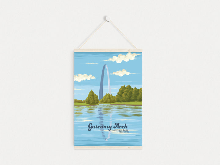 Gateway Arch National Park Travel Poster