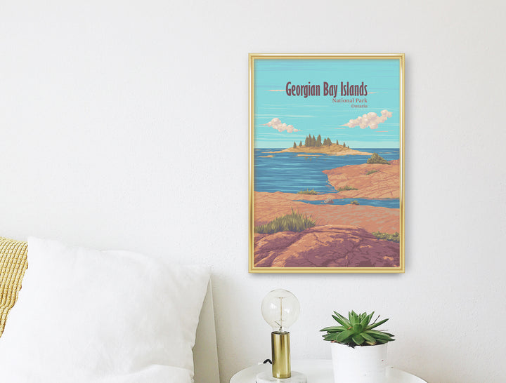 Georgian Bay Islands National Park Ontario Canada Travel Poster