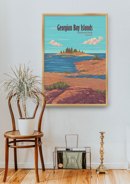 Georgian Bay Islands National Park Ontario Canada Travel Poster