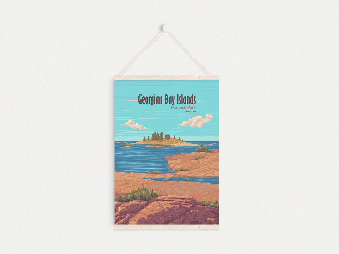 Georgian Bay Islands National Park Ontario Canada Travel Poster