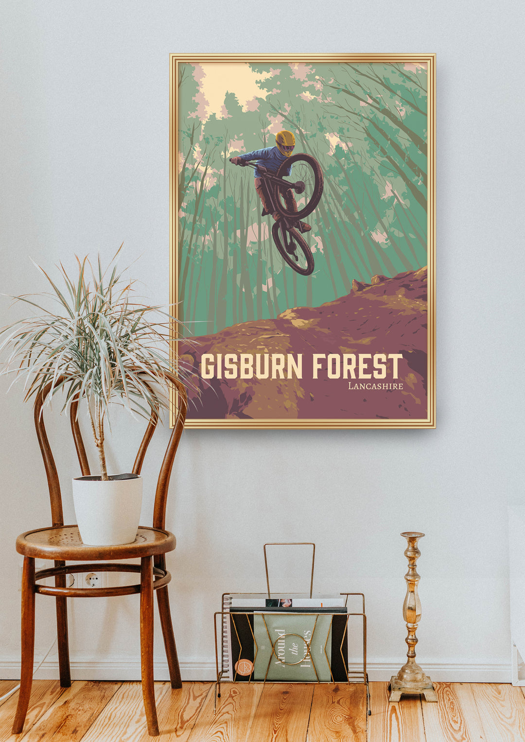 Gisburn Forest Mountain Biking Travel Poster