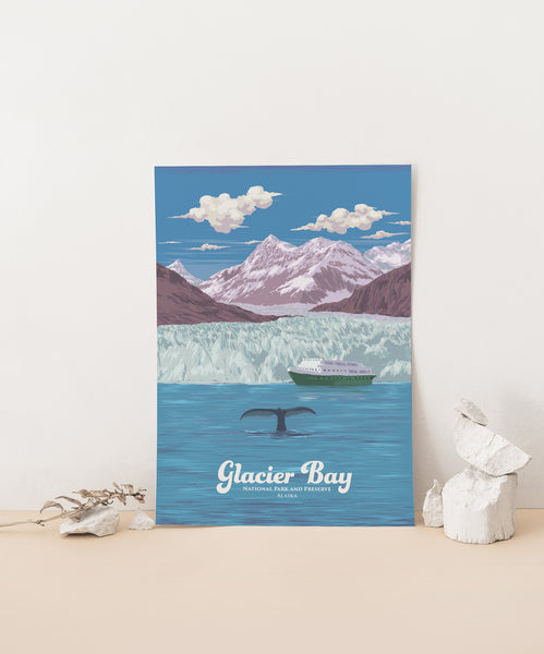 Glacier Bay National Park and Preserve Travel Poster