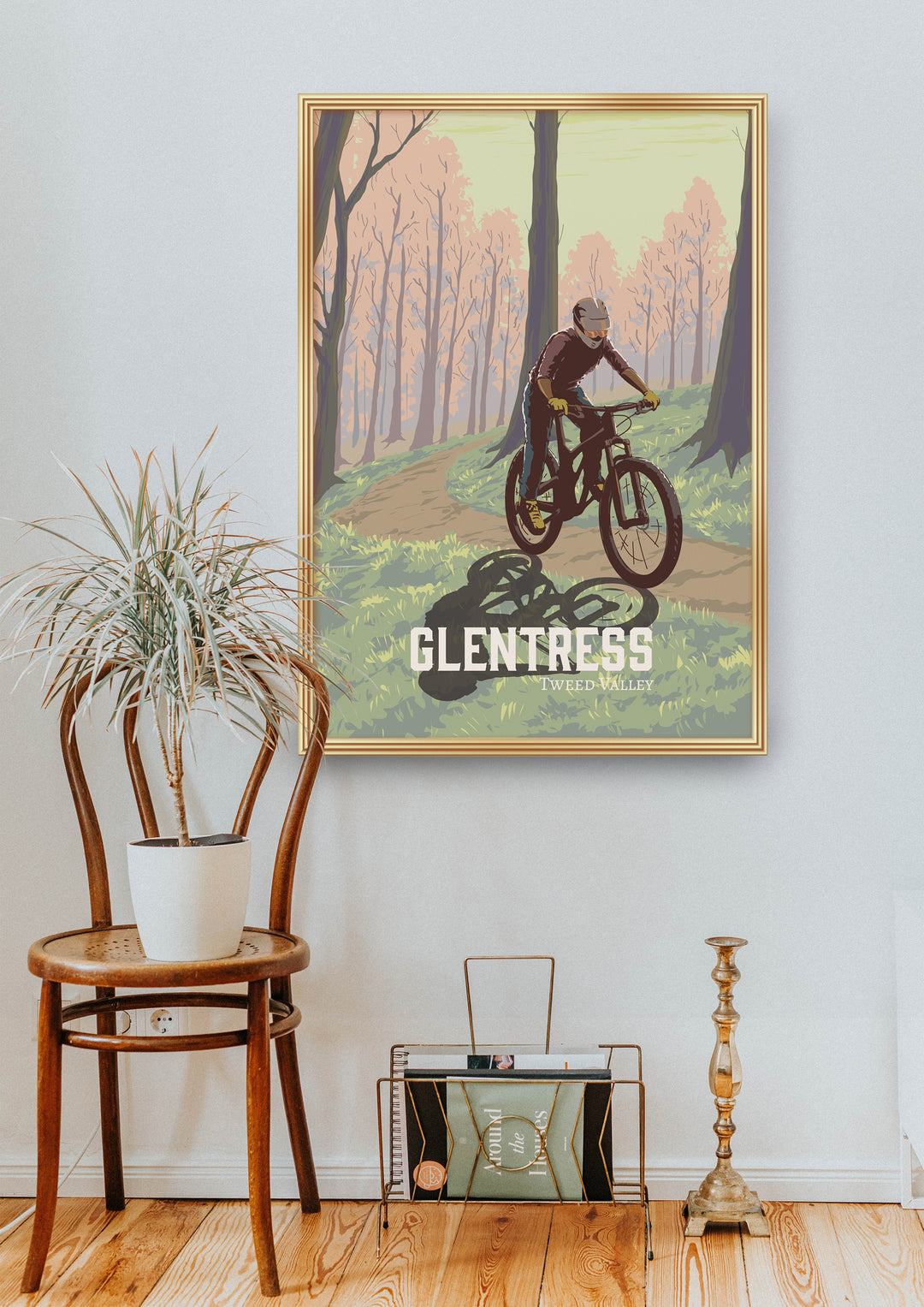 Glentress Mountain Bike Trail Centre Travel Poster