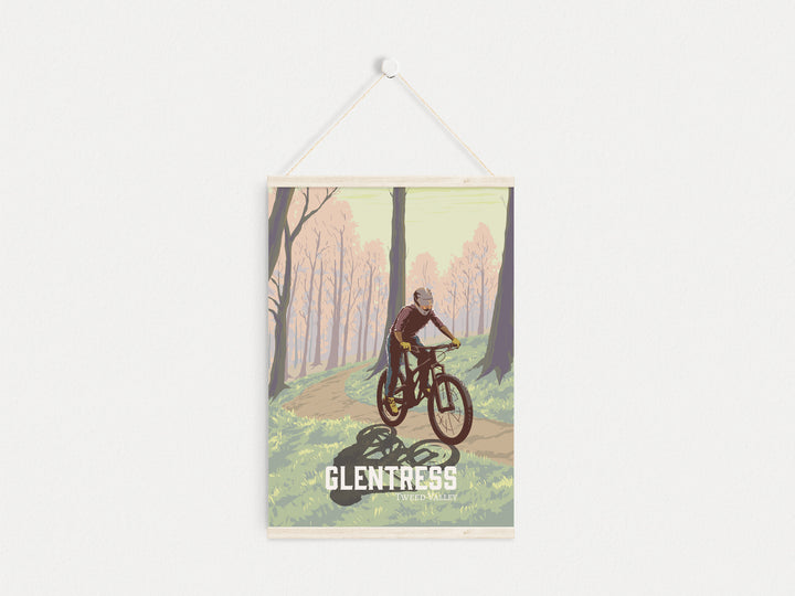 Glentress Mountain Bike Trail Centre Travel Poster