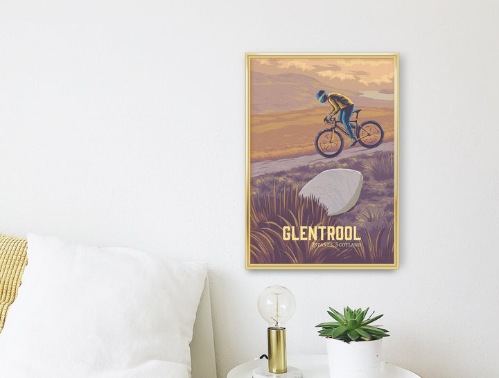 Glentrool Mountain Biking Travel Poster