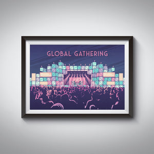 Global Gathering Festival Travel Poster