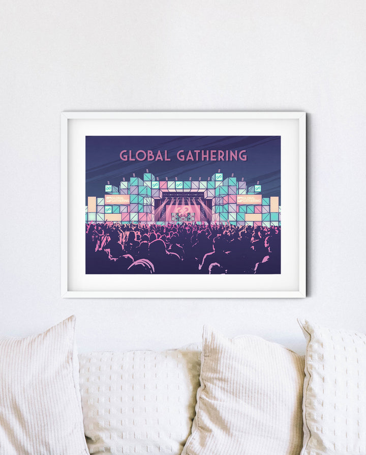 Global Gathering Festival Travel Poster