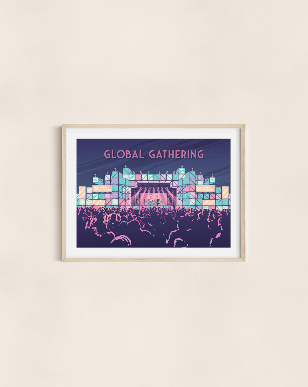 Global Gathering Festival Travel Poster