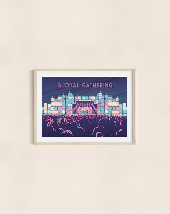 Global Gathering Festival Travel Poster