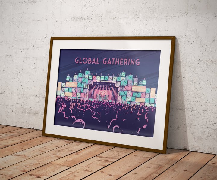 Global Gathering Festival Travel Poster