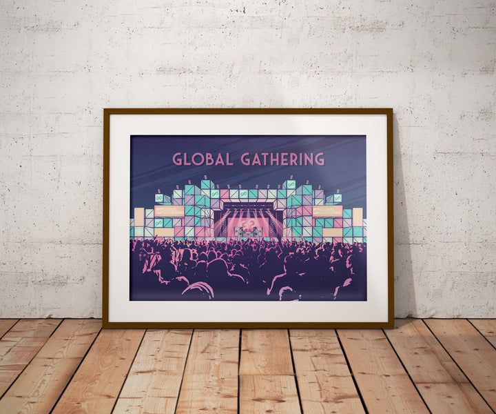 Global Gathering Festival Travel Poster