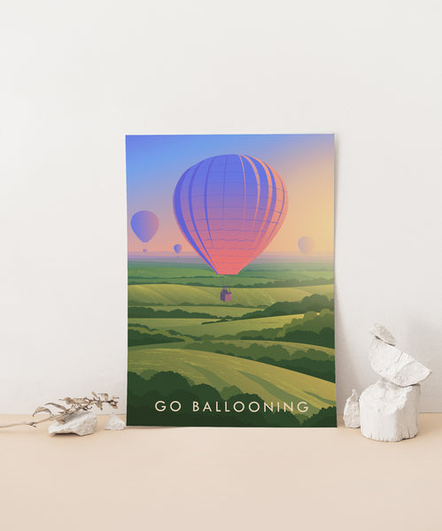 Go Ballooning Travel Poster