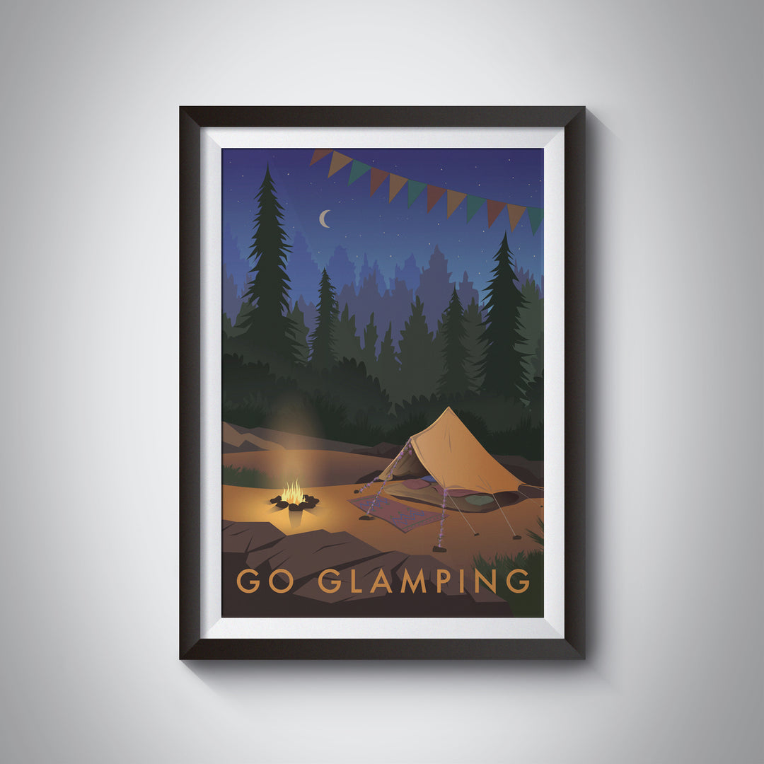 Go Glamping Travel Poster