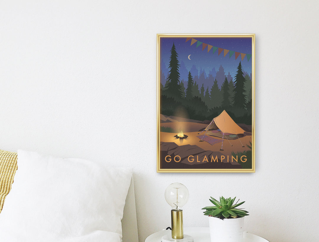 Go Glamping Travel Poster