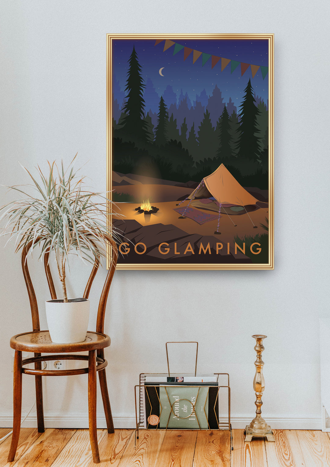 Go Glamping Travel Poster