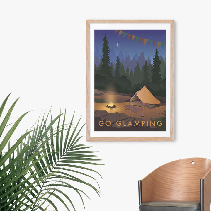 Go Glamping Travel Poster