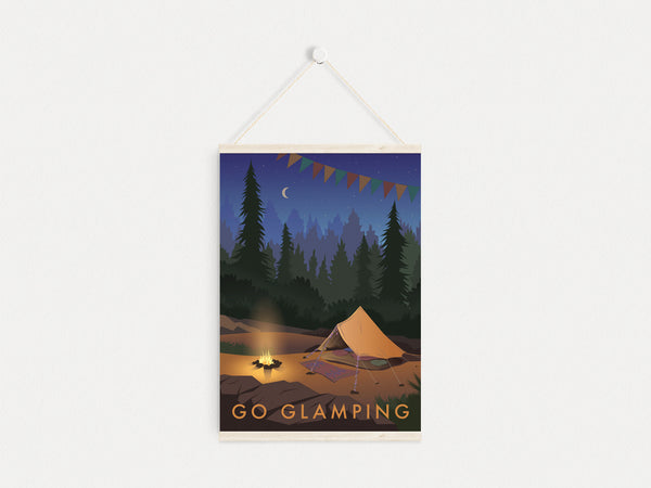 Go Glamping Travel Poster