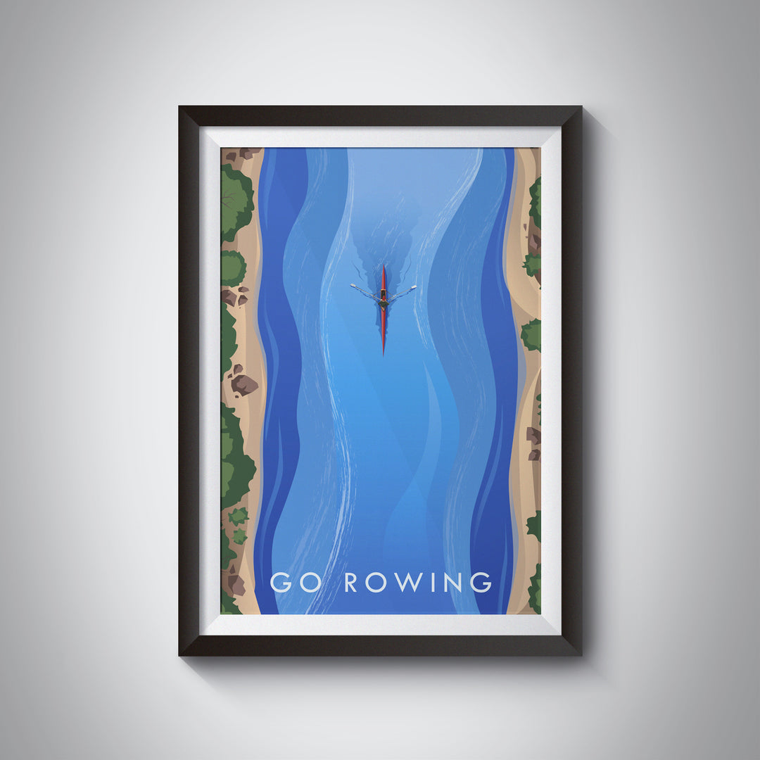 Go Rowing Travel Poster