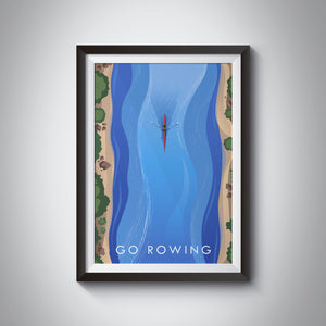 Go Rowing Travel Poster