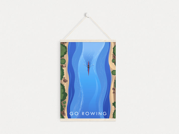 Go Rowing Travel Poster