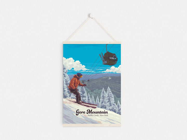 Gore Mountain Ski Resort Travel Poster