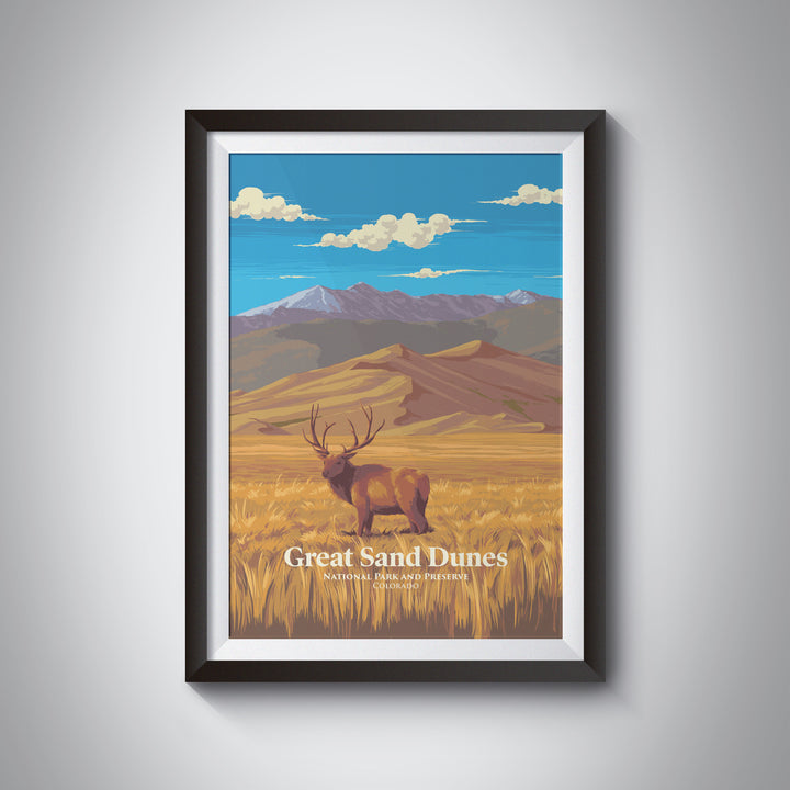 Great Sand Dunes National Park Travel Poster