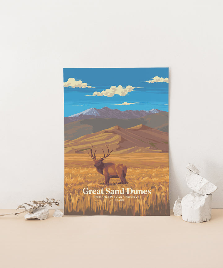 Great Sand Dunes National Park Travel Poster