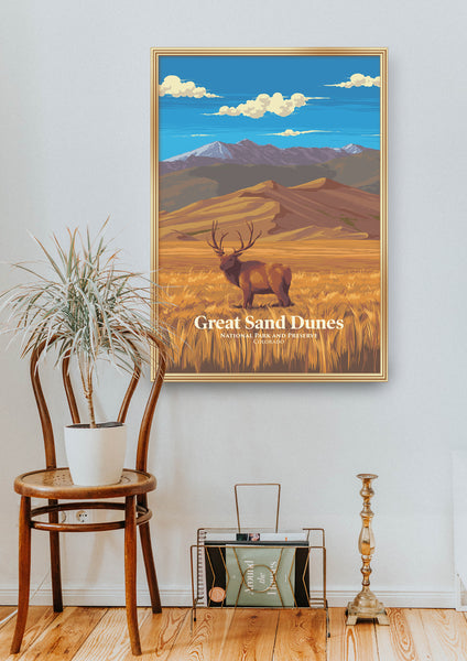 Great Sand Dunes National Park Travel Poster