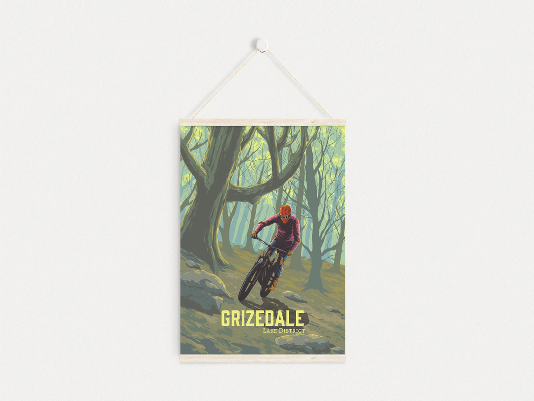 Grizedale Mountain Biking Travel Poster