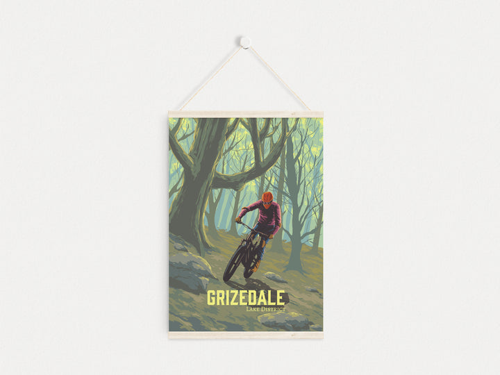 Grizedale Mountain Biking Travel Poster