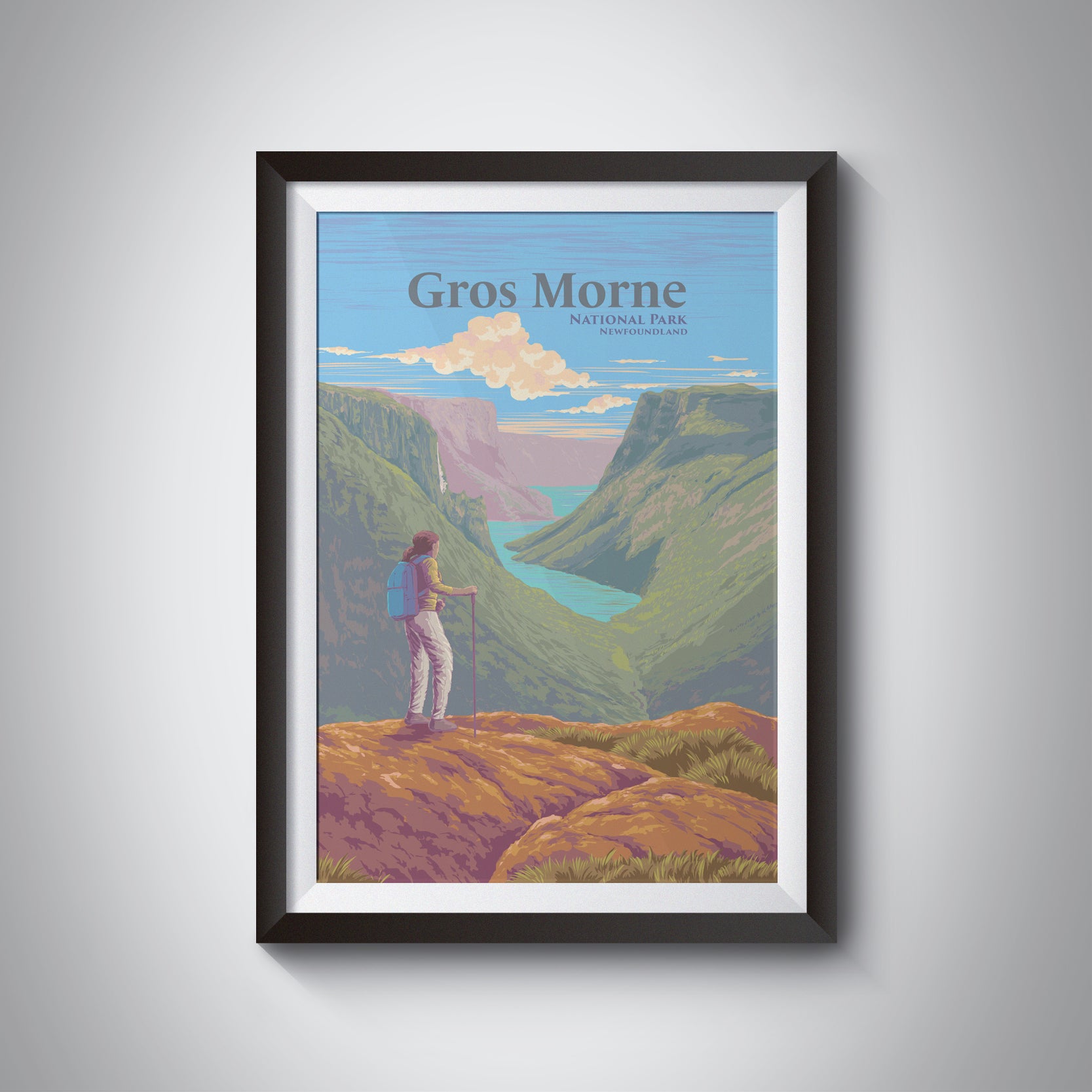 Gros Morne National Park, Newfoundland Canada Travel Poster