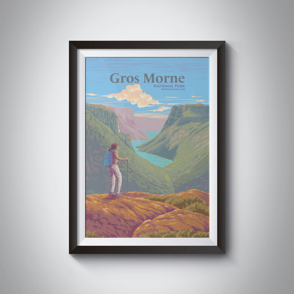 Gros Morne National Park, Newfoundland Canada Travel Poster