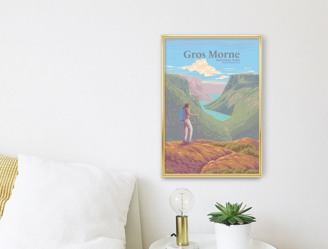 Gros Morne National Park, Newfoundland Canada Travel Poster