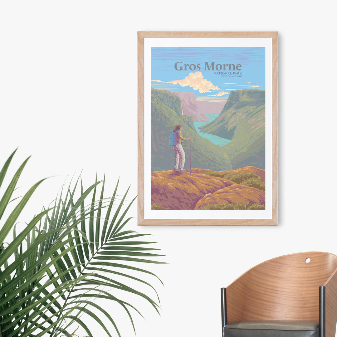 Gros Morne National Park, Newfoundland Canada Travel Poster