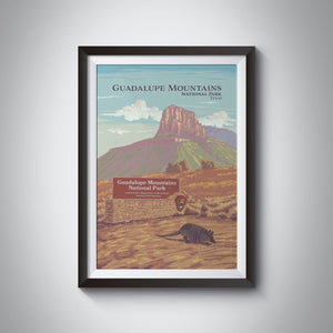Guadalupe Mountains National Park Travel Poster
