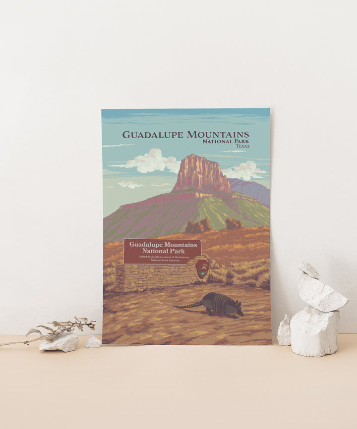 Guadalupe Mountains National Park Travel Poster