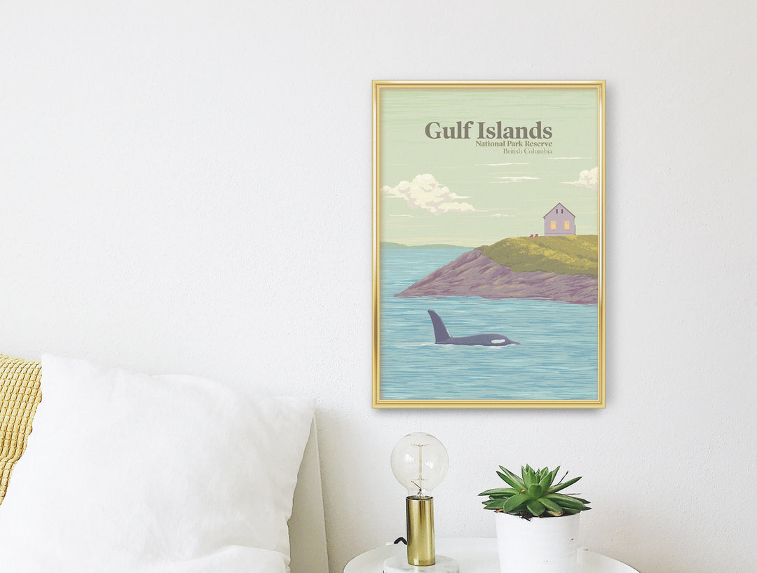 Gulf Islands National Park Reserve Canada Travel Poster